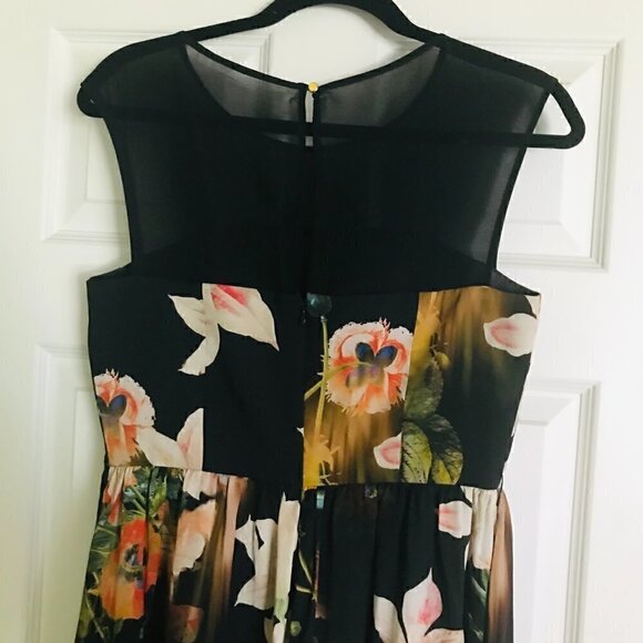 Ted Baker Cameela Opulent Bloom Full Skirt Dress  (TED) Size 3 US 8 - Picture 5 of 8